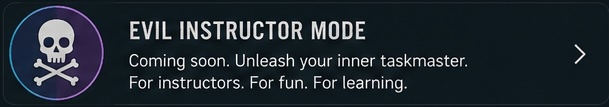 DWF Evil Instructor Mode scuba decision-making game.